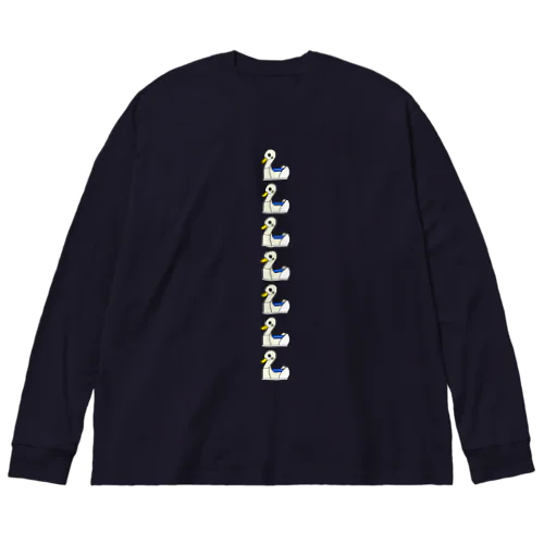 スワンおまる縦型 Big Long Sleeve T-Shirt