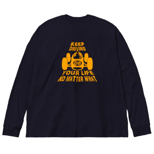 レトロカーレーサー(イエロー) Big Long Sleeve T-Shirt