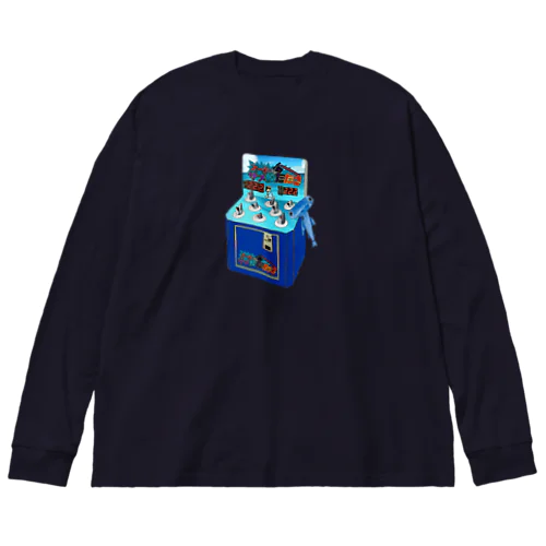 レトロゲームサメ叩き Big Long Sleeve T-Shirt