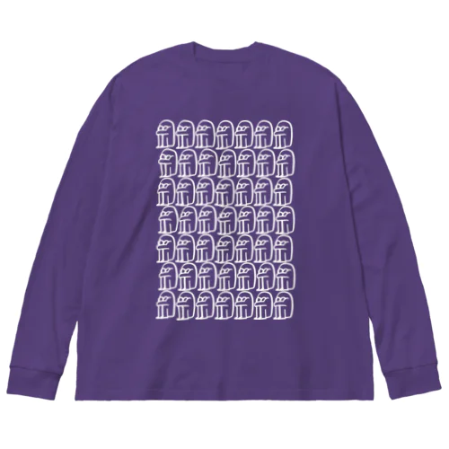 体育座り極めるビッグロンT 勝ち気ver. Big Long Sleeve T-Shirt