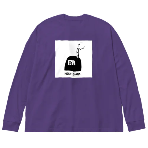 【絵柄大きめ背面白】NORA-SAUNA Big Long Sleeve T-Shirt