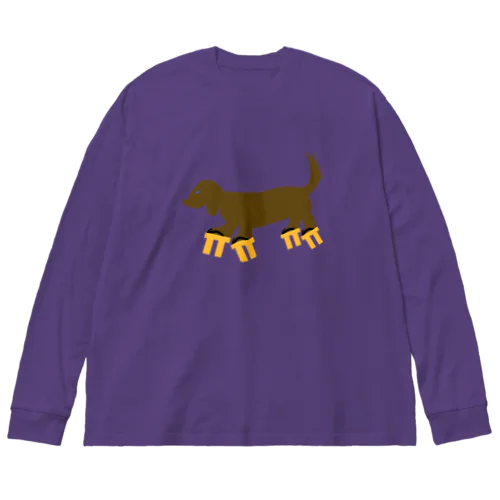 高下駄を履いた犬 Big Long Sleeve T-Shirt