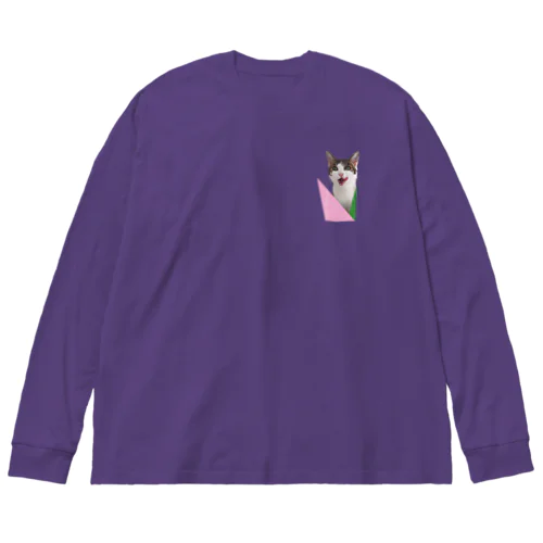 にゃんげシリーズ＜おりぶ＞　Nyange Rib Big Long Sleeve T-Shirt