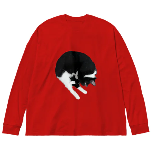 猫山八郎のアンモニャイト(？) ビッグシルエットロングスリーブTシャツ