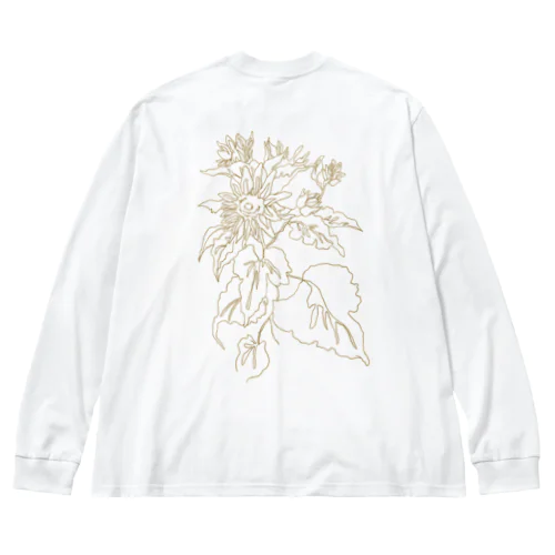 花 Big Long Sleeve T-Shirt