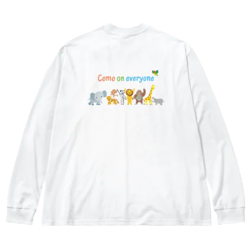 アニマル part1 ts004 ビッグシルエットロングスリーブTシャツ