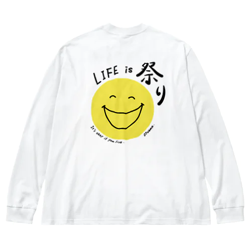 Life is 祭り 〜 07nico 〜 ビッグシルエットロングスリーブTシャツ