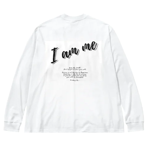 I am me ビッグシルエットロングスリーブTシャツ