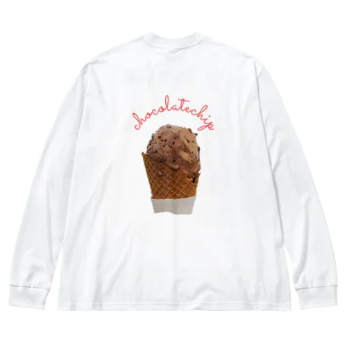 chocolate chip ice cream Big Long Sleeve T-Shirt