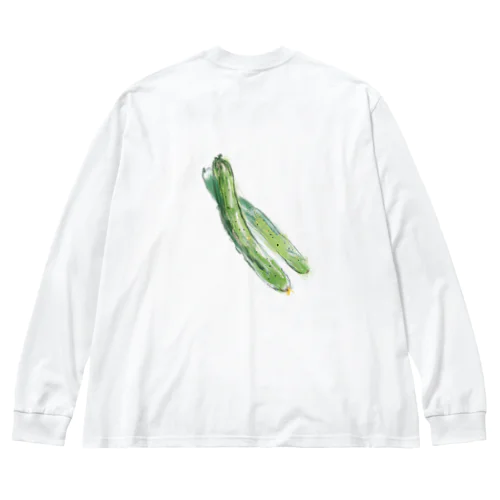 ベジタブルT（キュウリ） Big Long Sleeve T-Shirt