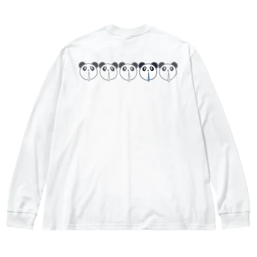 BIEN des PIEN　ぴえんパンダ（グレー5） Big Long Sleeve T-Shirt