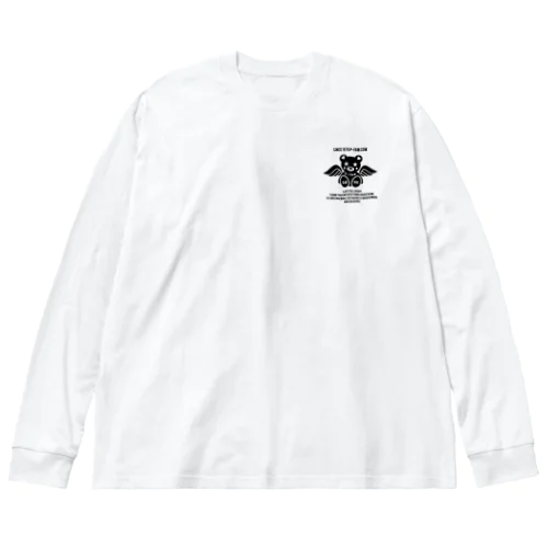 P➛KUMAちゃん(羽バージョン) 루즈핏 롱 슬리브 티셔츠