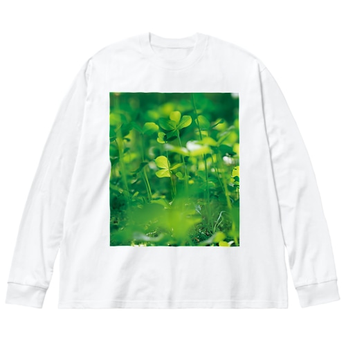癒しの風景（クローバー） Big Long Sleeve T-Shirt