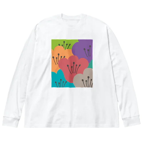 ティータイムの花 [TTF1] ビッグシルエットロングスリーブTシャツ