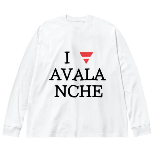 I LOVE🔻 AVALANCHE ビッグシルエットロングスリーブTシャツ