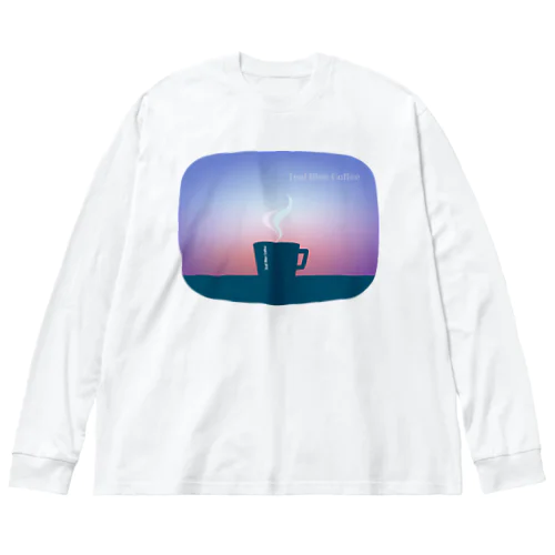 Teal Blue Hour ビッグシルエットロングスリーブTシャツ