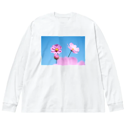 青空とコスモスとミツバチと Big Long Sleeve T-Shirt