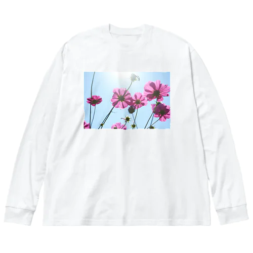 重なる花びら ビッグシルエットロングスリーブTシャツ