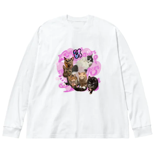 TikTok猫部春バージョンロンＴ ビッグシルエットロングスリーブTシャツ