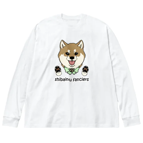 shiba-inu fanciers(赤柴) ビッグシルエットロングスリーブTシャツ