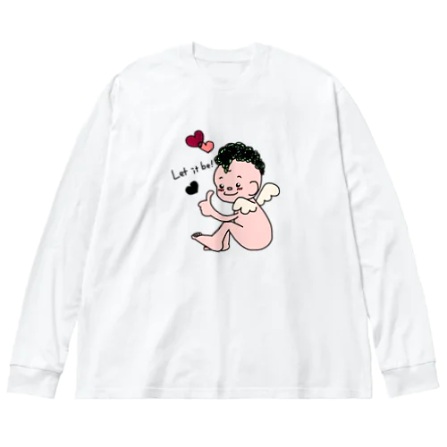 モヒカン天使　カラー ビッグシルエットロングスリーブTシャツ