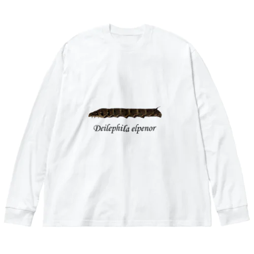 ベニスズメ幼虫と成虫 Big Long Sleeve T-Shirt