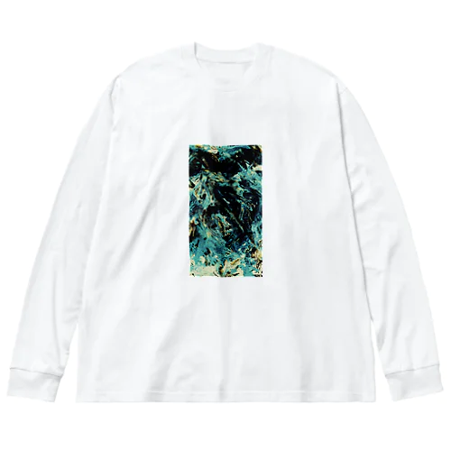 paint_01_xx(emerald) ビッグシルエットロングスリーブTシャツ