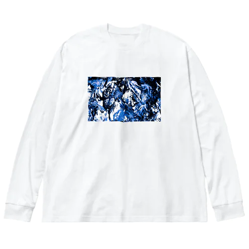 paint_01_landscape(blue) Big Long Sleeve T-Shirt