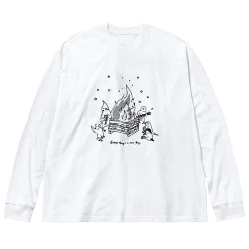 インコさんとキャンプファイヤー Big Long Sleeve T-Shirt