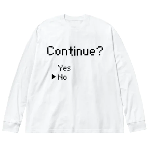 continue ~No~ ビッグシルエットロングスリーブTシャツ