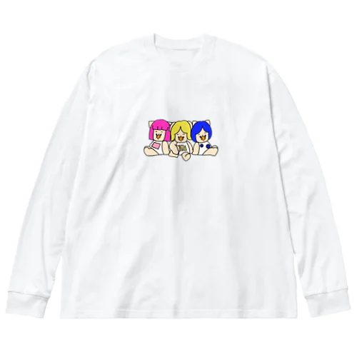 クールな三匹の子むすめ Big Long Sleeve T-Shirt