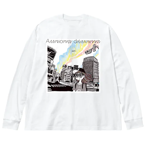 「Aurora diurna」ジャケデザイン2 ビッグシルエットロングスリーブTシャツ