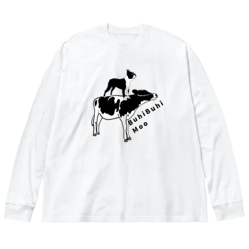 ブヒブヒムー ビッグシルエットロングスリーブTシャツ