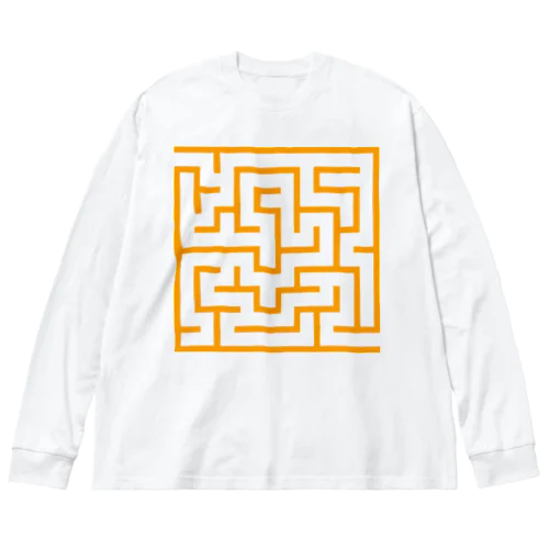 MAZE Orange ビッグシルエットロングスリーブTシャツ