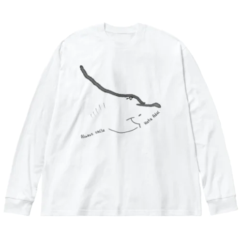 スマイル・マダラトビエイ Big Long Sleeve T-Shirt