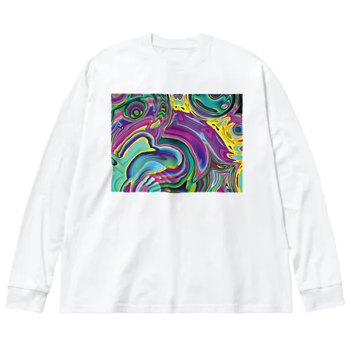 psychedelic-01 ビッグシルエットロングスリーブTシャツ