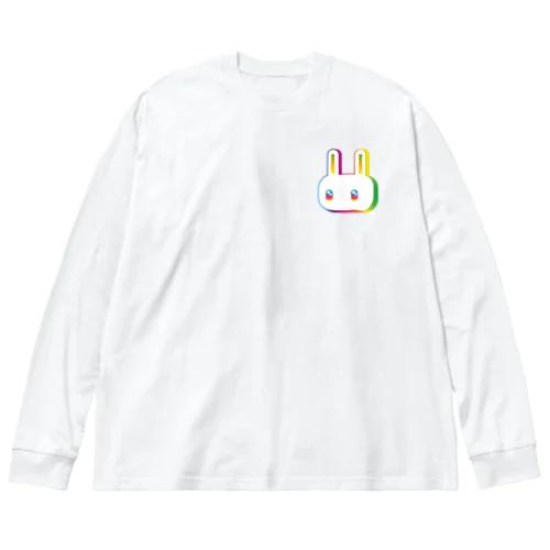 レインボーうさぎ Big Long Sleeve T-Shirt