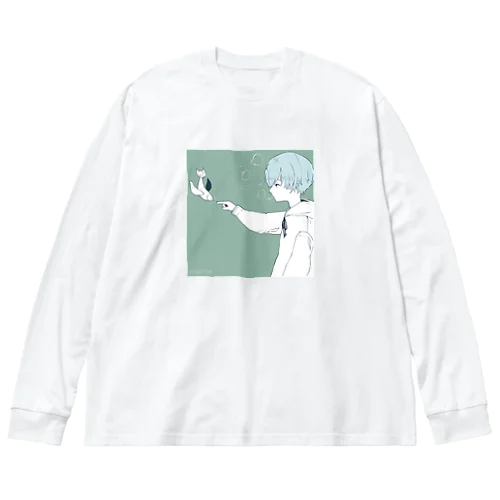 お魚ボーイ ビッグシルエットロングスリーブTシャツ