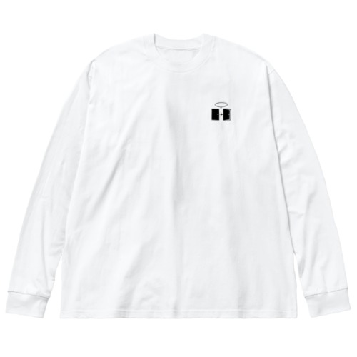 オープンザドア（黒イラスト小） Big Long Sleeve T-Shirt
