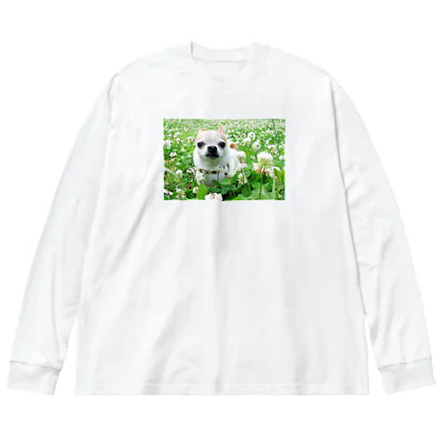 カラフルチワワ（クローバー） Big Long Sleeve T-Shirt