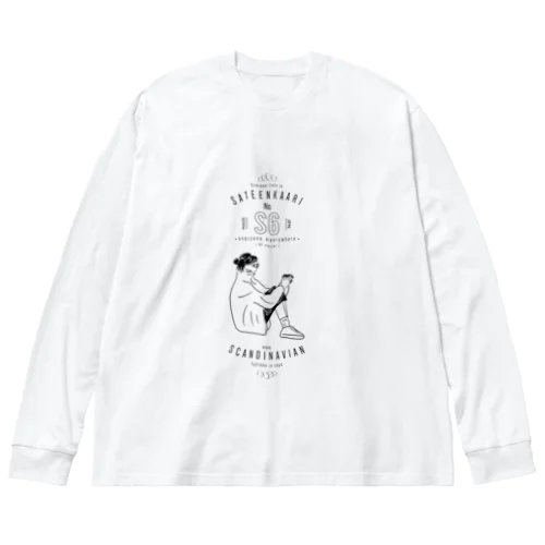 ［sateen kaari］ -S6 series- ビッグシルエットロングスリーブTシャツ