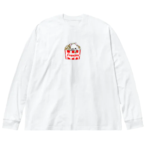 山盛りポップコーンからフレブルちゃん。 Big Long Sleeve T-Shirt