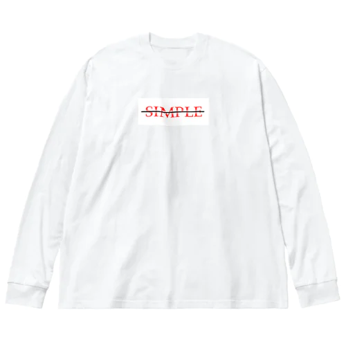 SIMPLE ビッグシルエットロングスリーブTシャツ