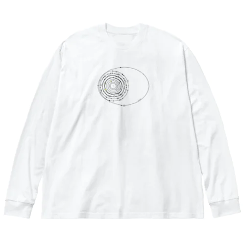 太陽系の衛星 Big Long Sleeve T-Shirt