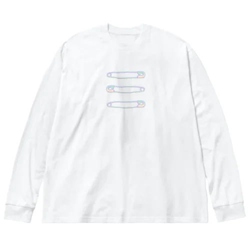 【ADDITIVITY】 セーフティーピン 3 #HOLO ビッグシルエットロングスリーブTシャツ