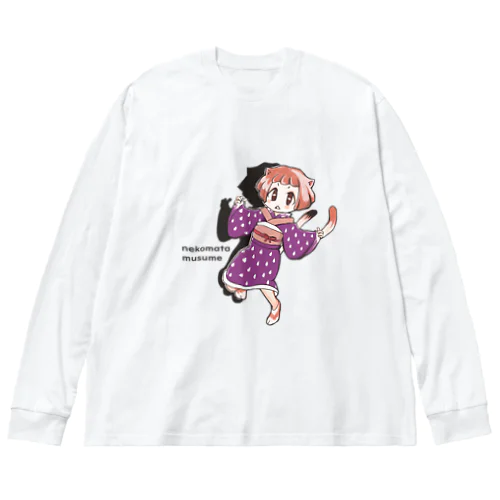 猫又娘 Big Long Sleeve T-Shirt