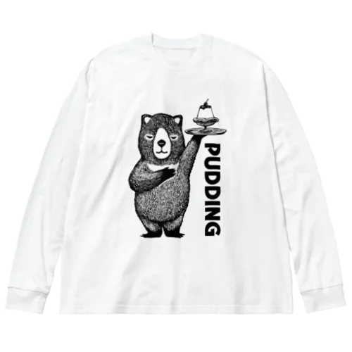 プリンどうぞ ビッグシルエットロングスリーブTシャツ