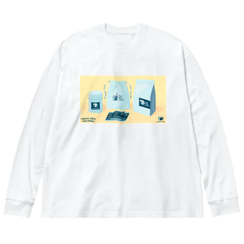 COFFEE GIFT -Chocolate- YELLOW Ver. ビッグシルエットロングスリーブTシャツ