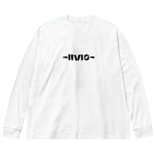 llVlO ワンポイントデザイン ビッグシルエットロングスリーブTシャツ