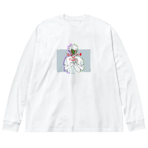 peace ビッグシルエットロングスリーブTシャツ